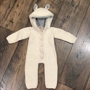 Waddler alpaca wool onesie